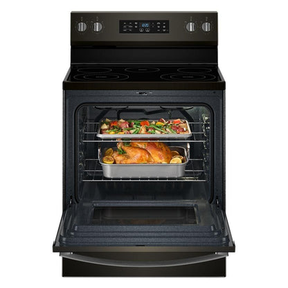 Whirlpool WFES4530SV 30-inch Electric Range with Air Cooking Technology and Steam Clean