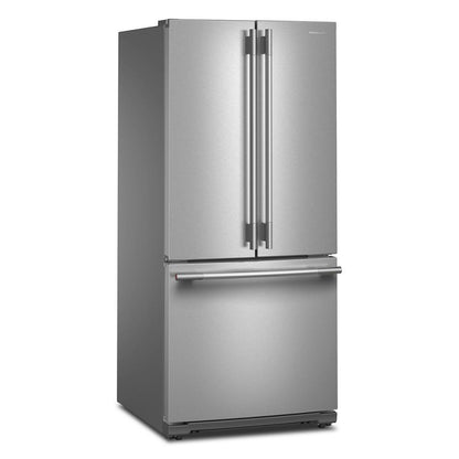 Kitchenaid KRFF330SPS 20 cu. Ft. 30-Inch Width Standard Depth French Door Refrigerator with PrintShield® Finish and Interior Dispense