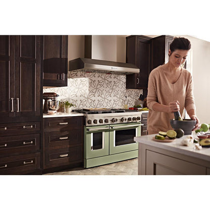 KFDC558JAV KitchenAid® 48'' Smart Commercial-Style Dual Fuel Range with Griddle