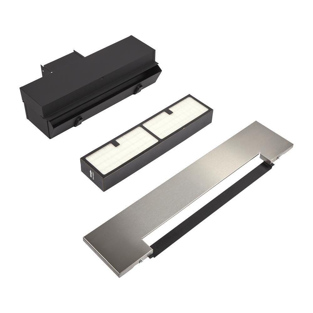 Kitchenaid W10748976 Range Ductless Downdraft Vent Kit, Stainless Steel, fits JES1750ES, JDS1750ES, and JDS1750EP, Size: 29.8" L x 0.7" W x 6.3" H