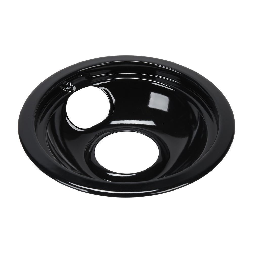 Whirlpool W10290353RW Range Electric/Cooktop 6-IN Round Drip Bowl (Single-Pack) - Black for Non-Hinged, 2-Wire Plug Cooking Elements