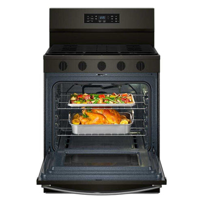 Whirlpool WFGS5730SV 30-inch Gas Range with Air Cooking Technology and EZ-2-Lift™ Hinged Grates
