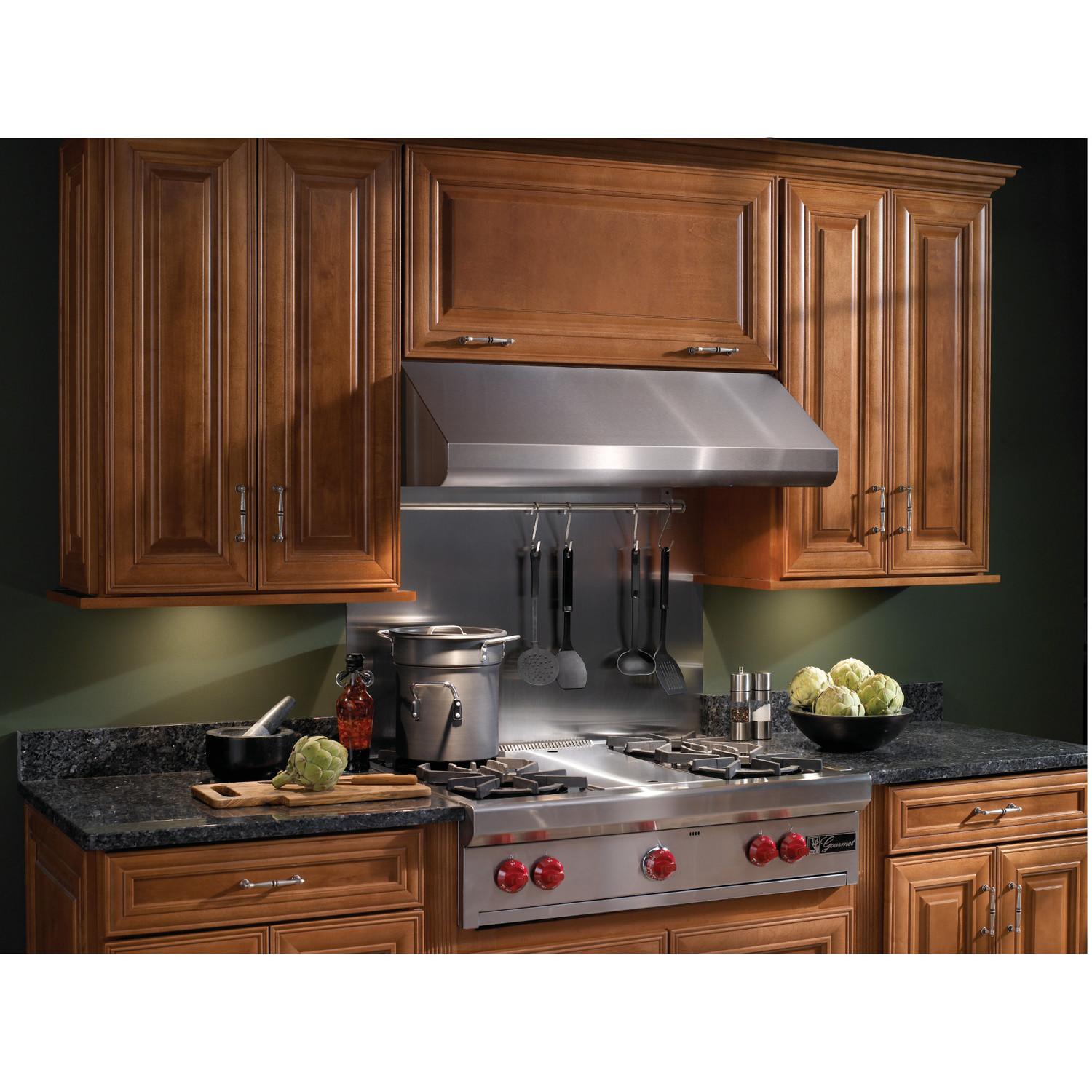 E6436SSM Broan 650 Max Blower CFM, <0.3 Sones 36-Inch Stainless Steel Pro-Style Range Hood