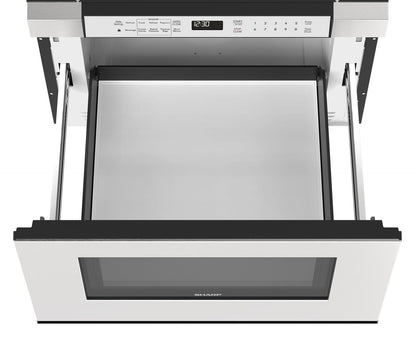SMD2430MS Sharp 24 in. 1.2 cu. ft. Built-In Microwave Drawer™ Oven in Stainless Steel