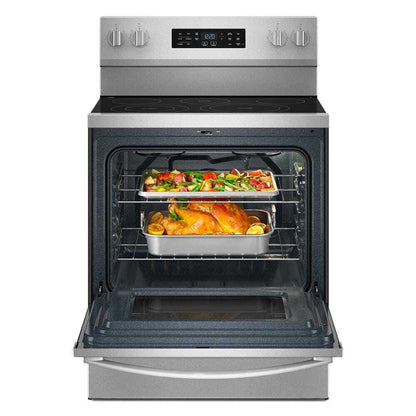 Whirlpool WFES5730SZ 30-inch Electric Range with Air Cooking Technology