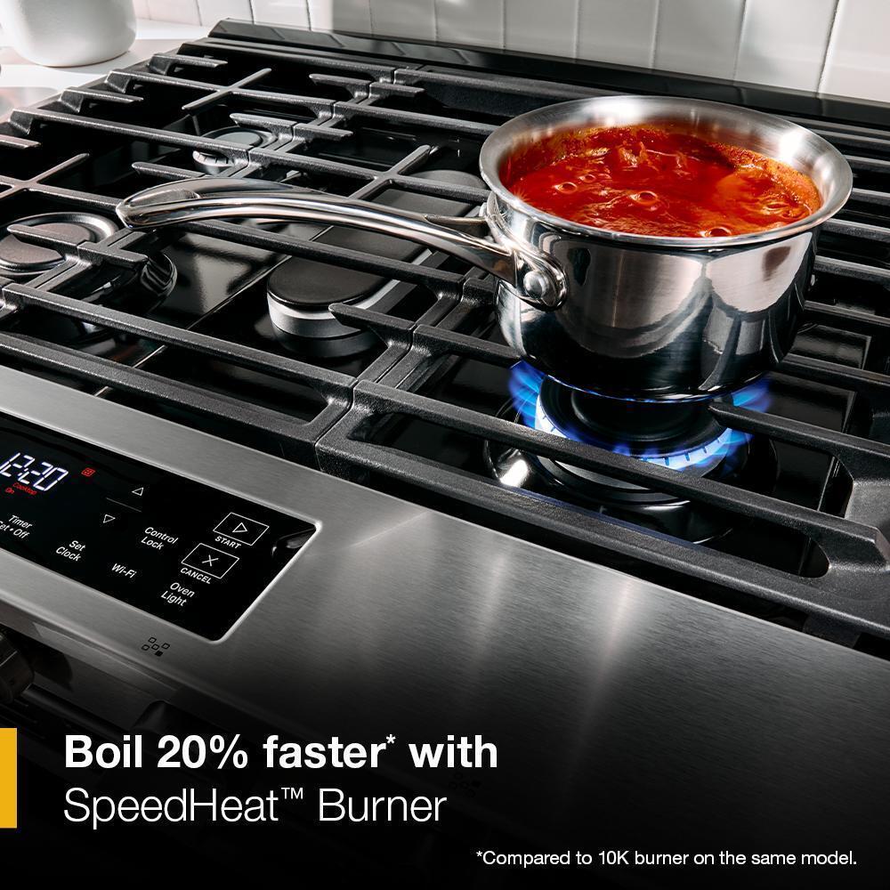 Whirlpool WSGS3330TB 30-inch Gas Range with No Preheat Mode and Slow Cook