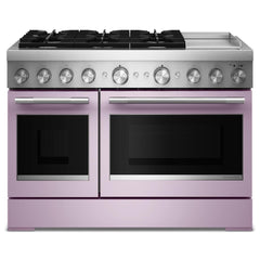Kitchenaid KFDD948SWF 48-Inch 6 Burner Commercial-Style Dual Fuel Range with Griddle