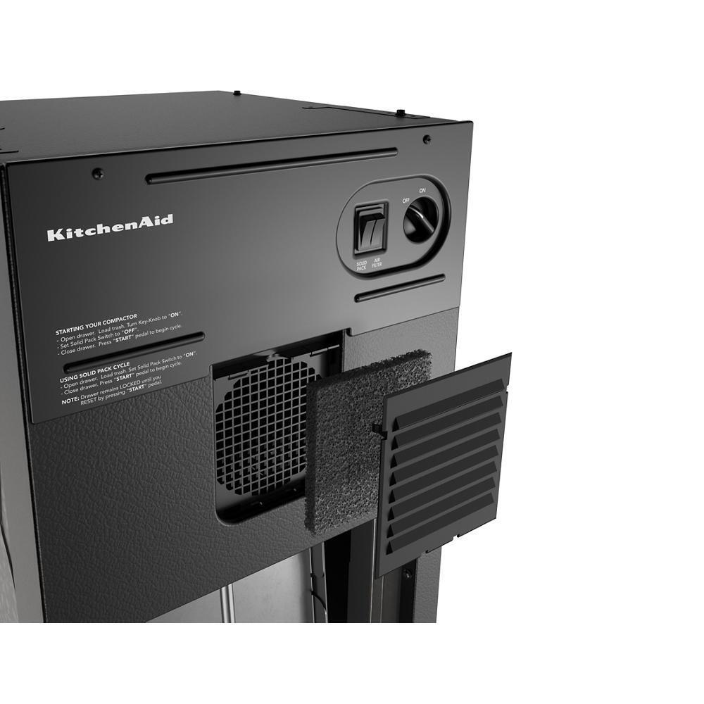 Kitchenaid WP4151750 Trash Compactor Charcoal Air Filter - Black, Square (4 1/2-IN X 4 1/2-IN)