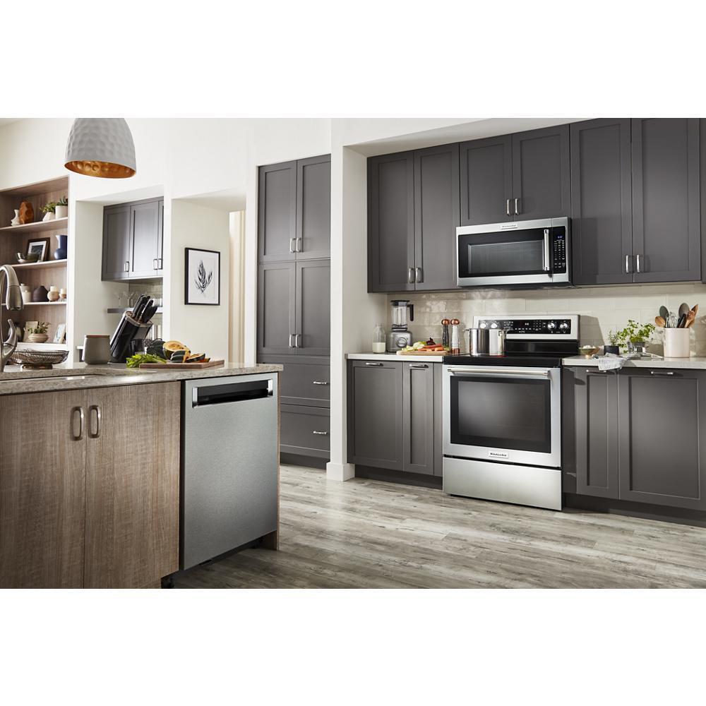 Kitchenaid KFEG504KPS 30-Inch 5 Element Electric Convection Range with PrintShield™ Finish