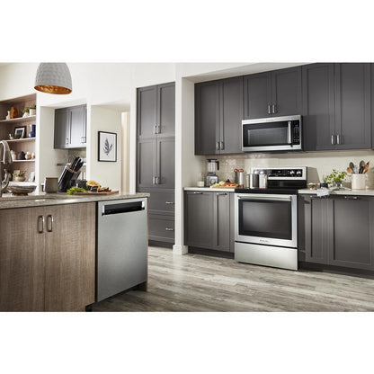 Kitchenaid KFEG504KPS 30-Inch 5 Element Electric Convection Range with PrintShield™ Finish