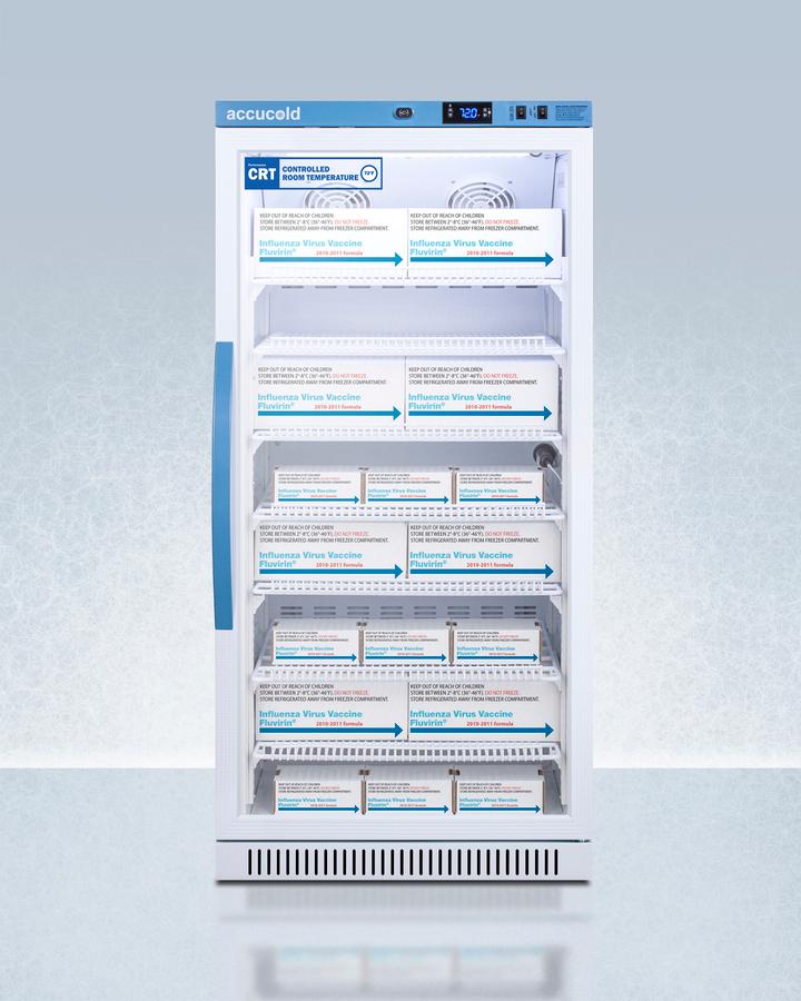 Summit ARG8PVCRT 8 CU.FT. Upright Controlled Room Temperature Cabinet