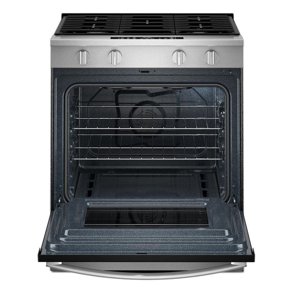 Whirlpool WSGS4530TZ 30-inch Gas Smart Range with Air Cooking Technology and Steam Clean