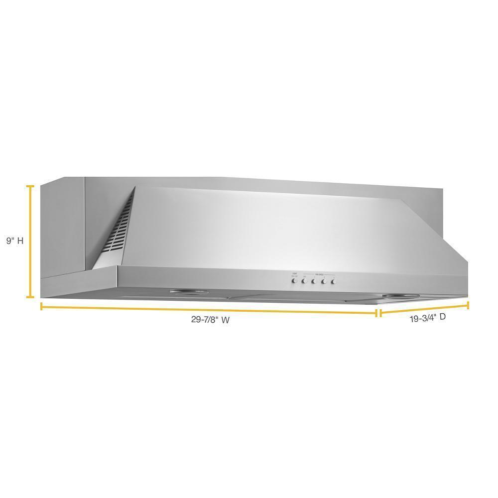 Kitchenaid UXT5530AAS 30" Convertible Under-Cabinet Hood