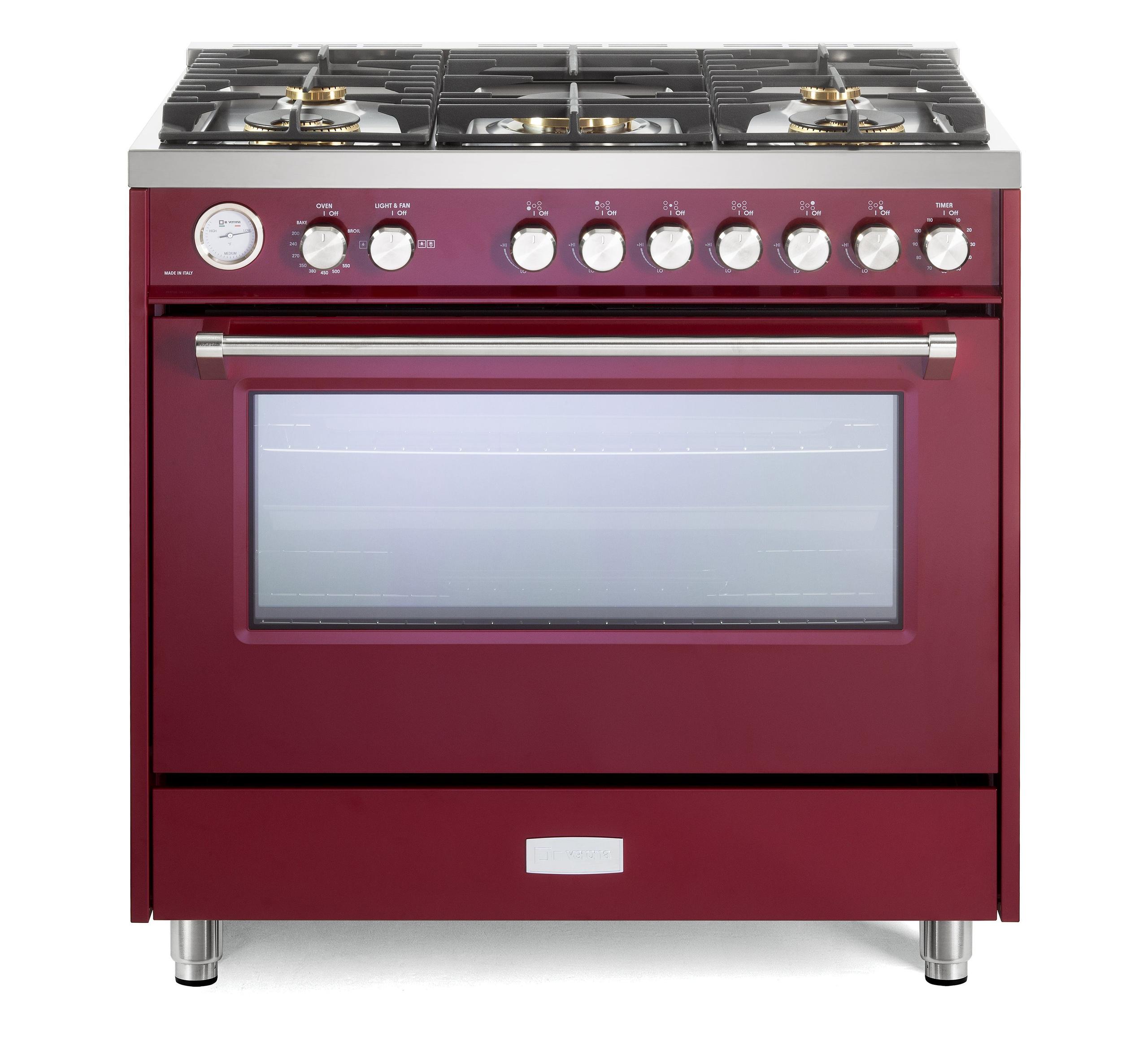 VUFSGG365BU Verona Ultima 36" Gas Range - Burgundy