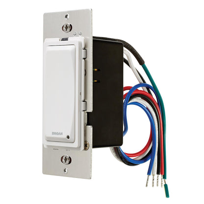 DT100W Broan-NuTone® Exhaust Vent Fan Delay-Off Wall Control/Timer, White