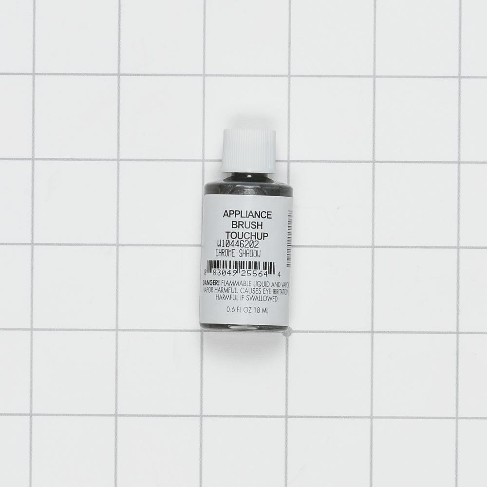 Whirlpool W10446202 Touch-Up Paint with a Brush - Chrome Shadow 0.6-oz