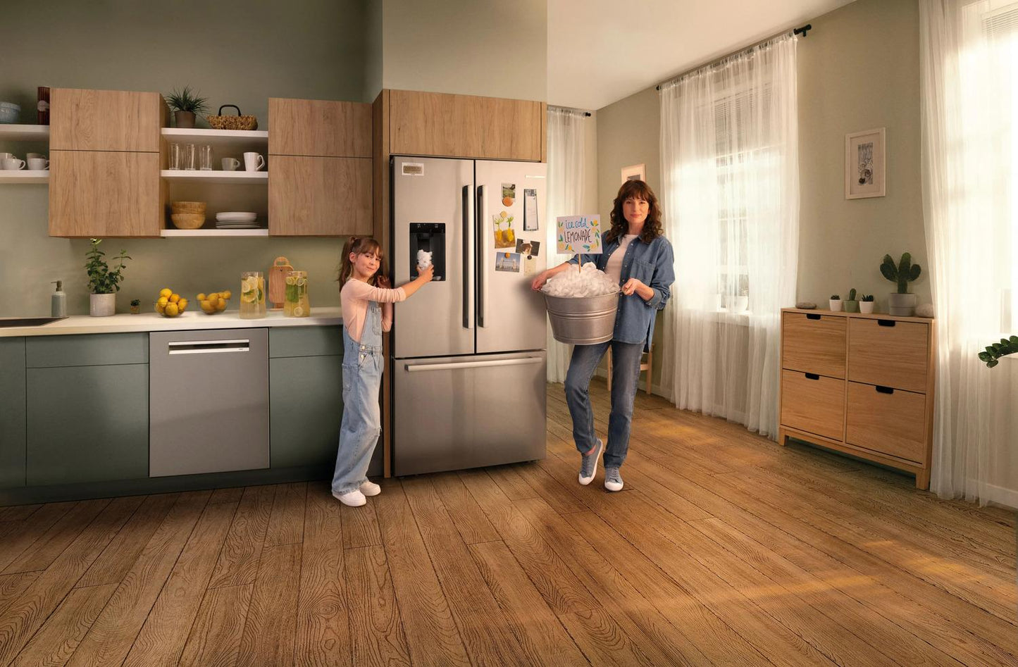 Bosch B36FD52SNS 500 Series, French Door Bottom freezer, multi door, 36'', Brushed steel (with anti-fingerprint), Total No Frost