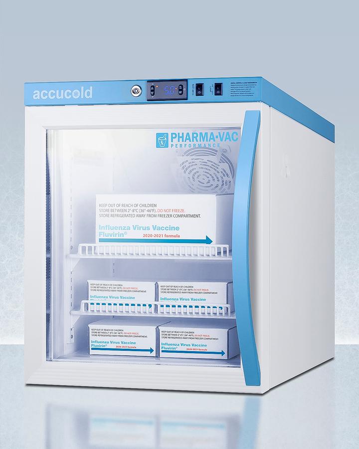 Summit ARG2PV456LHD 2 CU.FT. Compact Vaccine Refrigerator, Certified To Nsf/ansi 456 Vaccine Storage Standard