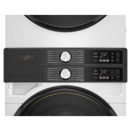 Whirlpool WGF5727TW Smart ENERGY STAR® Front Load Laundry Tower with UV Clean Technology & FreshFlowTM Vent System 4.5 cu. ft. Washer & 7.4 cu. ft. Gas Dryer