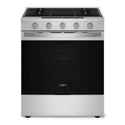 Whirlpool WSGS7530RZ 30-inch Smart Slide In Gas Range with Air Cooking Technology, No Preheat Air Fry, Steam/Self Clean and High Speed Preheat