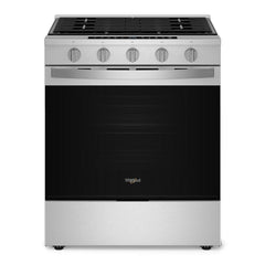 Whirlpool WSGS7530RZ 30-inch Smart Slide In Gas Range with Air Cooking Technology, No Preheat Air Fry, Steam/Self Clean and High Speed Preheat