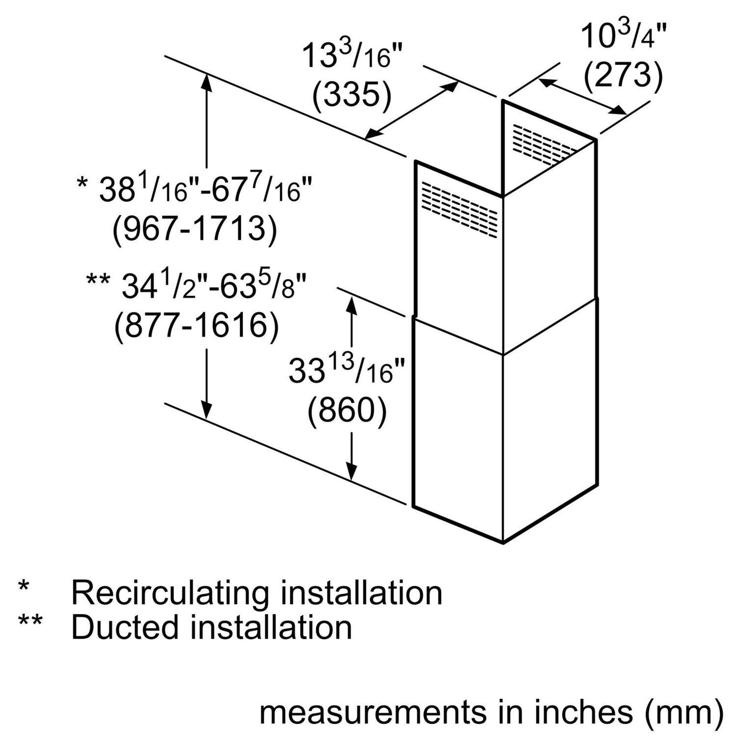 Bosch HCPEXT5UC Chimney extension