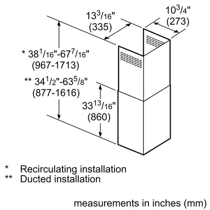 Bosch HCPEXT5UC Chimney extension