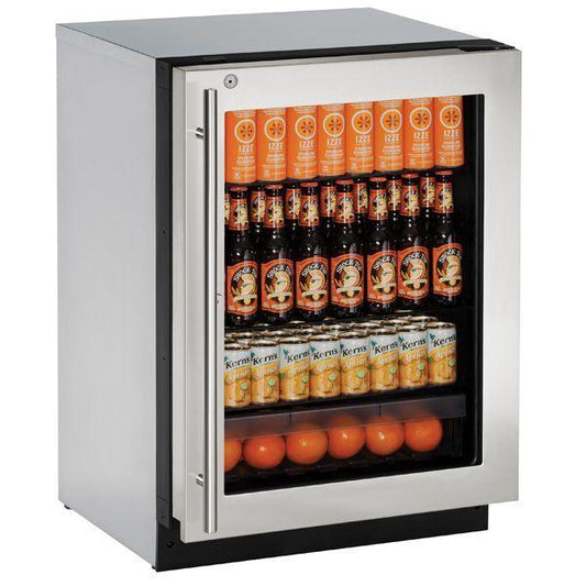 U-Line U2224RGLS13B 2224rgl 24" Refrigerator With Stainless Frame Finish and Lock and Right-hand (115 V/60 Hz)