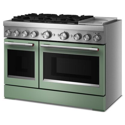 Kitchenaid KFDD948SDC 48-Inch 6 Burner Commercial-Style Dual Fuel Range with Griddle