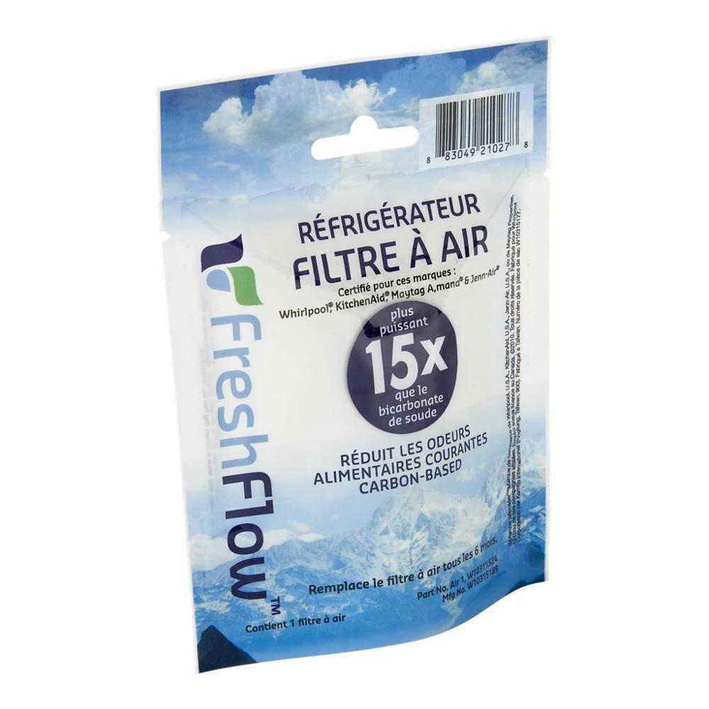 Kitchenaid W10311524 Freshflow Air Filter Cartridge for Refrigerators - 15X More Powerful than Baking Soda at Reducing Common Food Odors