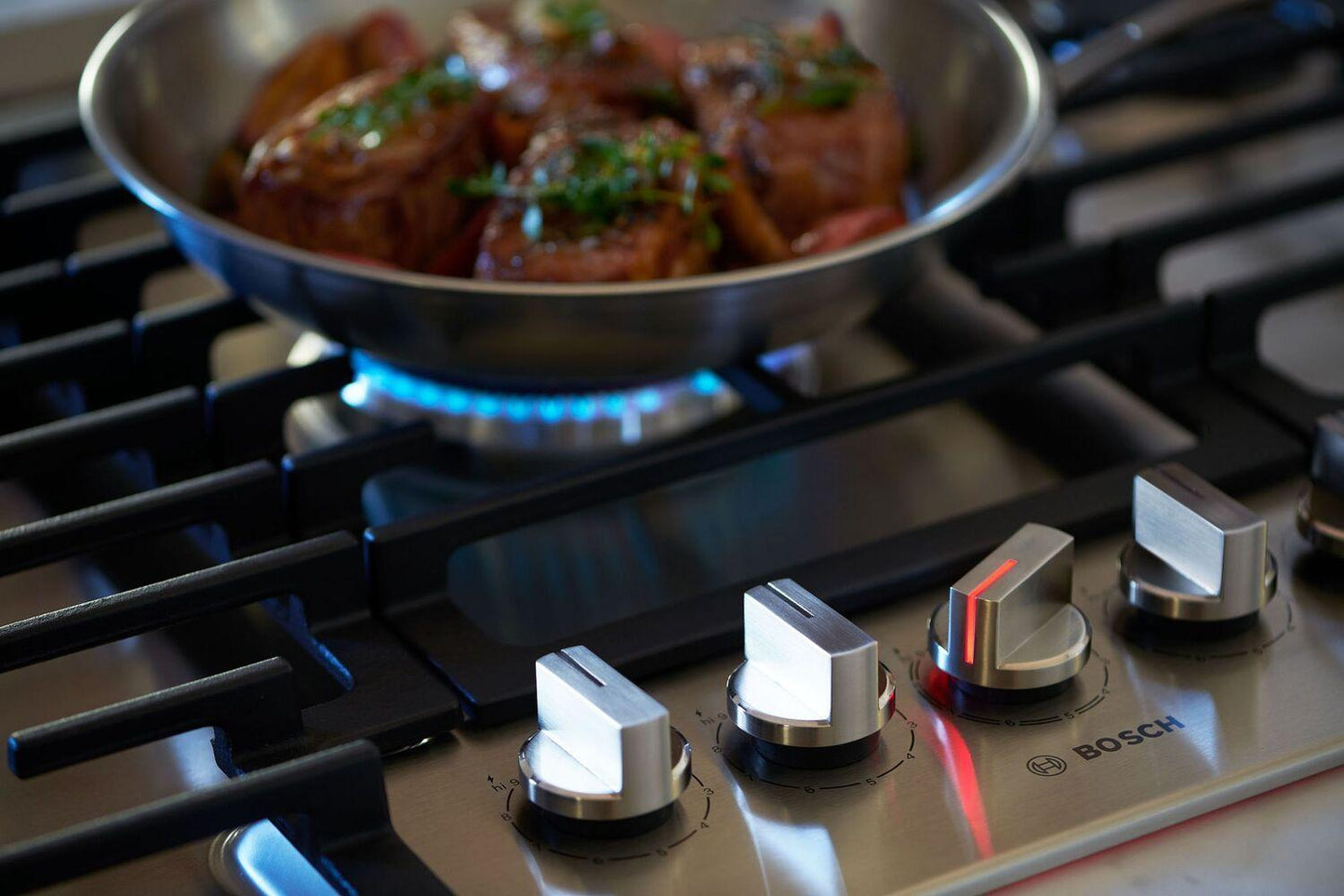 Bosch NGM8659UC 800 Series, Gas hob, 36'', Stainless steel