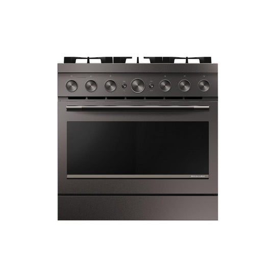 KFGS936SBE KitchenAid® 36-Inch 6 Burner Commercial-Style Gas Range with No Preheat Air Fry Mode