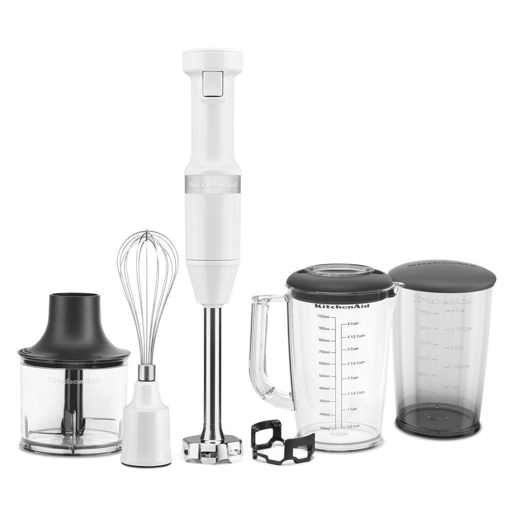 Kitchenaid KHBV83WH Variable Speed Corded Hand Blender with Accessories