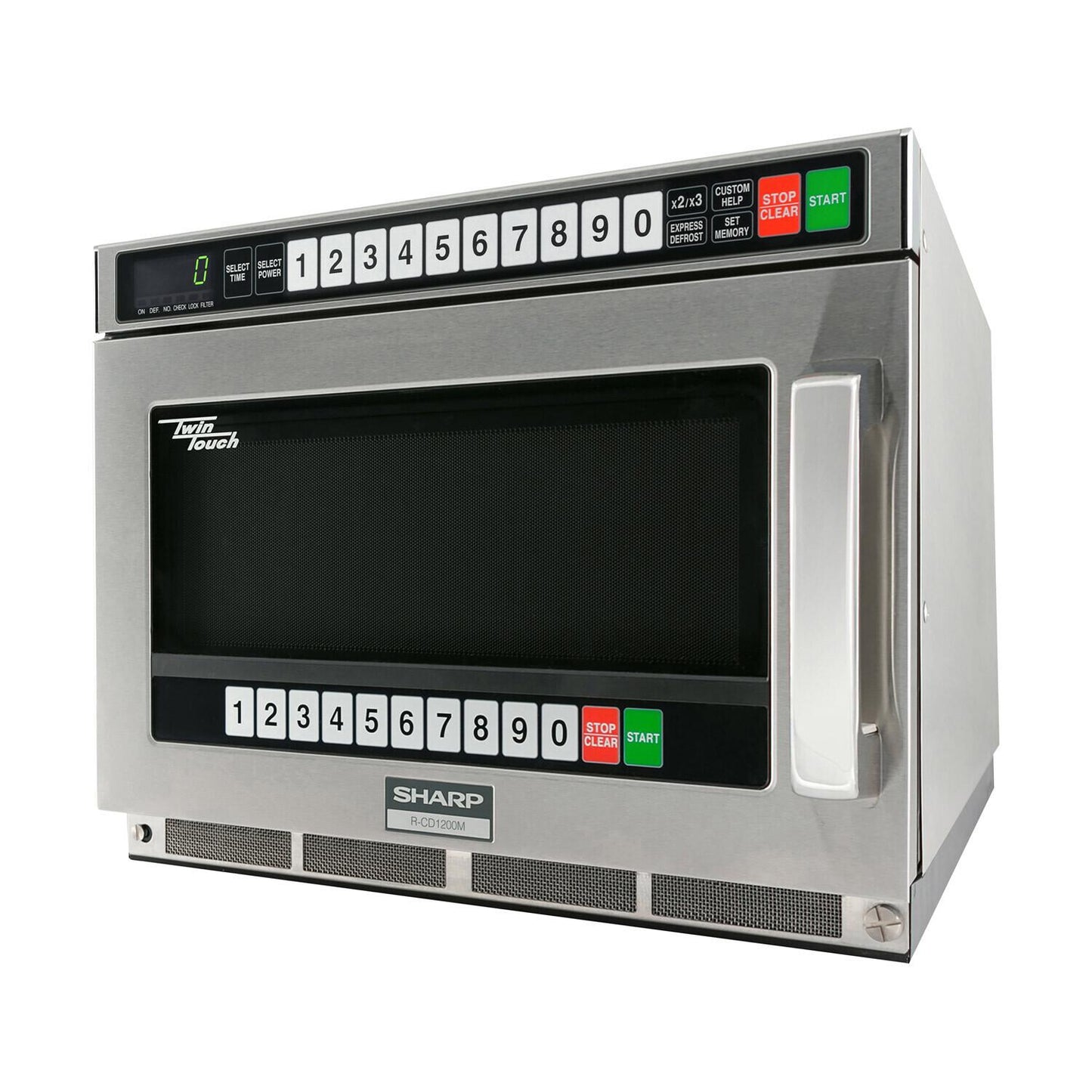 RCD1200M Sharp TwinTouch 1200 Watt Commercial Microwave Oven with Dual TouchPads