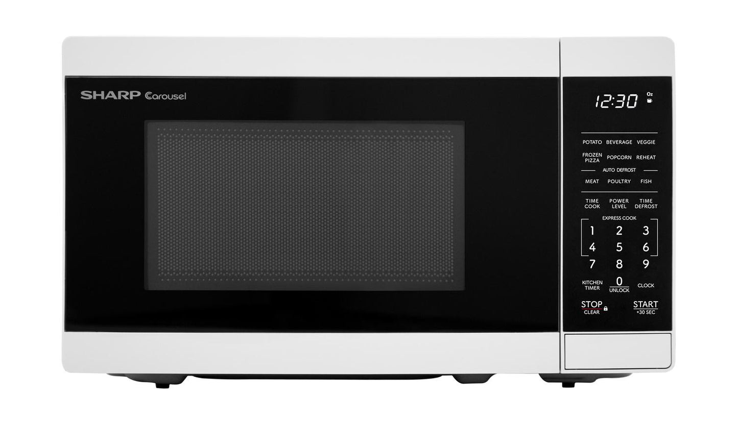 SMC0760KW Sharp 0.7 cu. ft. 700W White Countertop Microwave Oven