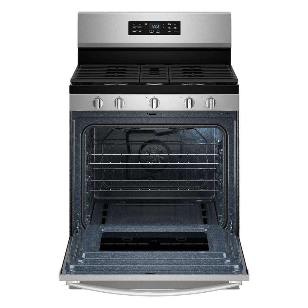 Whirlpool WFGS4530SZ 30-inch Gas Range with Air Cooking Technology and Steam Clean
