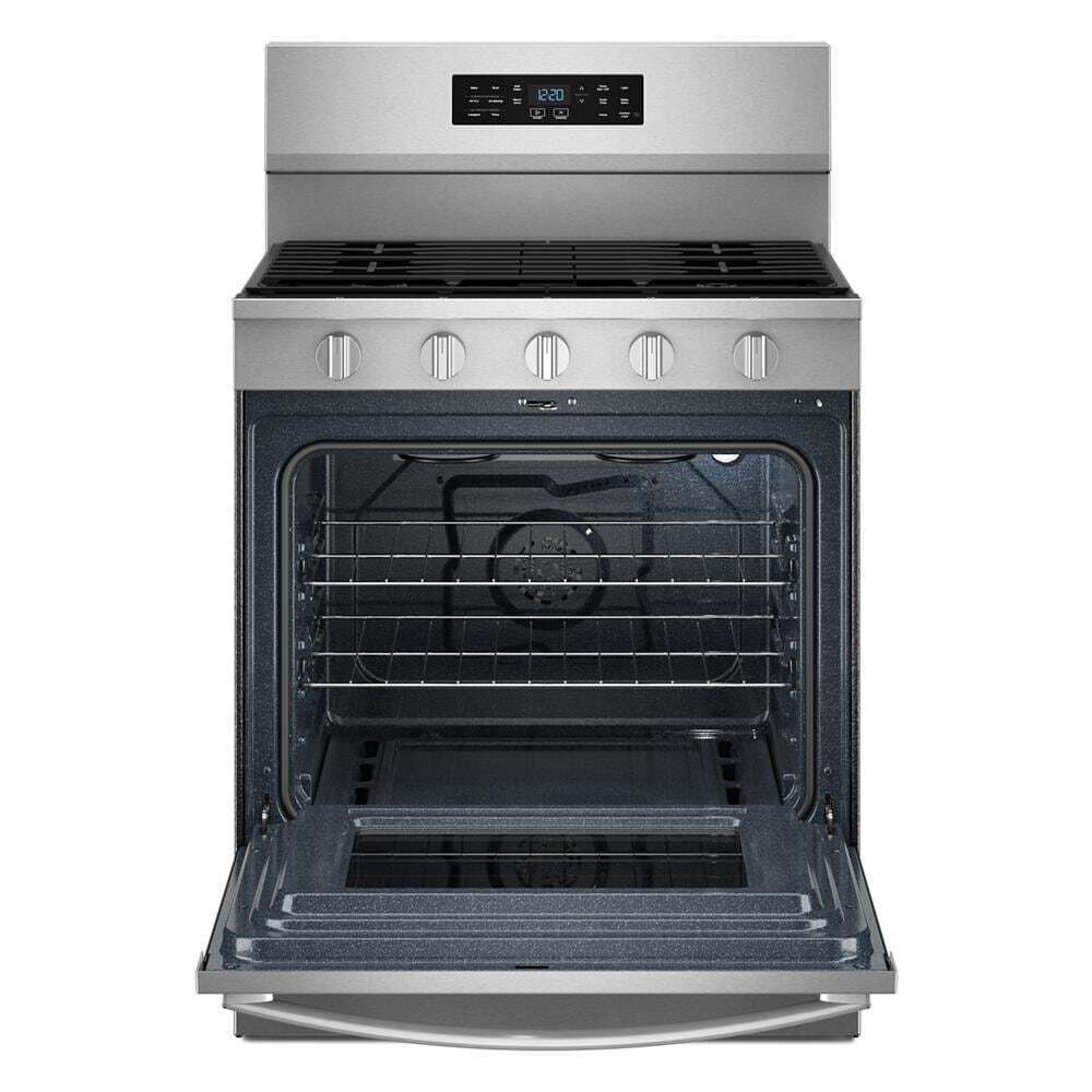 Whirlpool WFGS5730SZ 30-inch Gas Range with Air Cooking Technology and EZ-2-Lift™ Hinged Grates