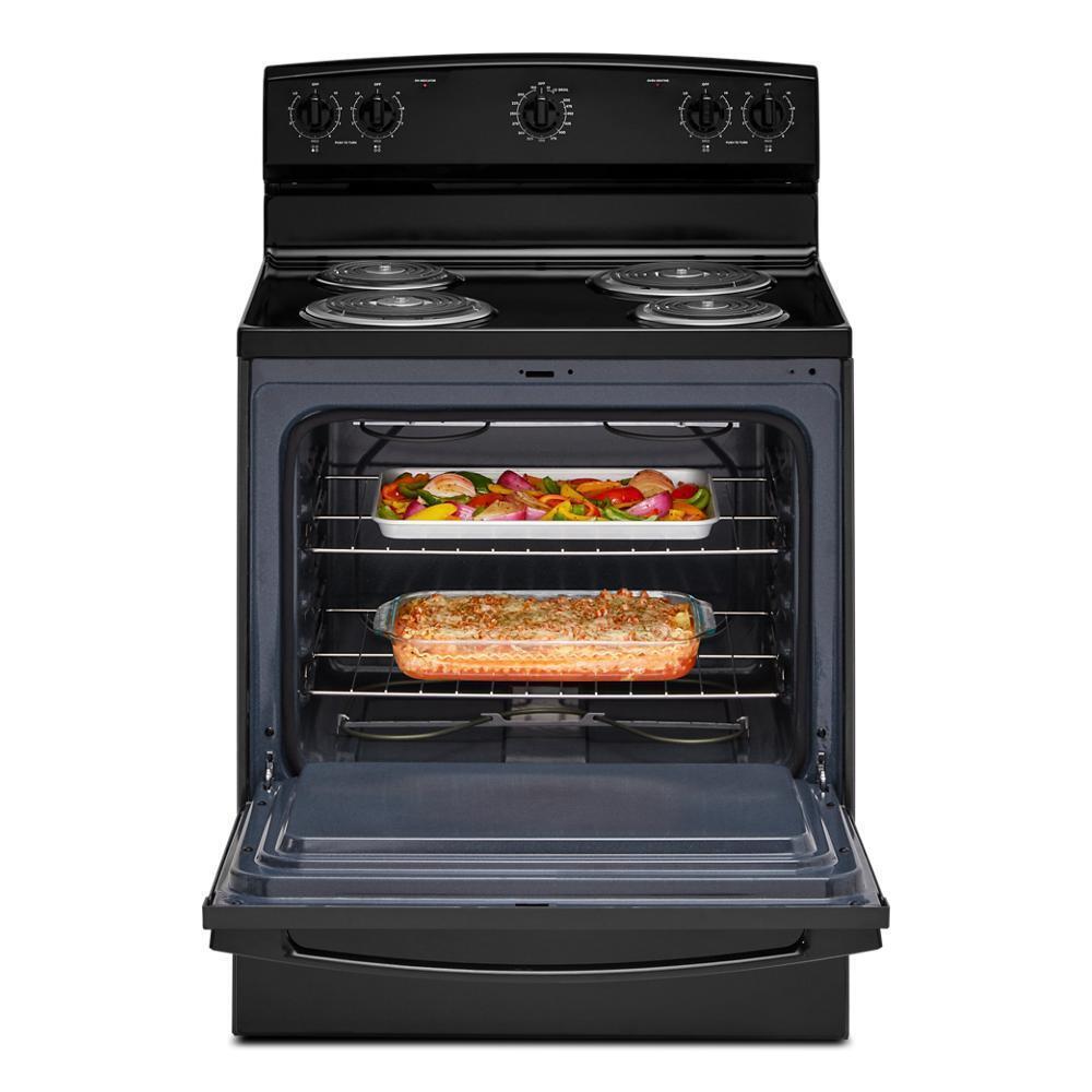 ACR4203MNB Amana® 30-inch Electric Range with Easy-Clean Glass Door