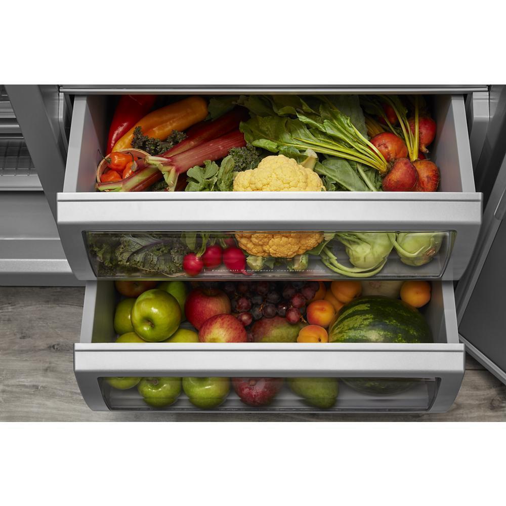 Kitchenaid 30 Cu. Ft. 48"" Built-In Side-by-Side Refrigerator with Panel-Ready Doors