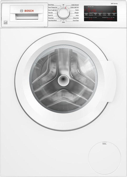Bosch WGA12400UC 300 Series Compact Washer , White