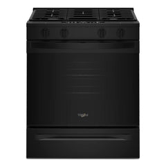Whirlpool WSGS4530TB 30-inch Gas Smart Range with Air Cooking Technology and Steam Clean
