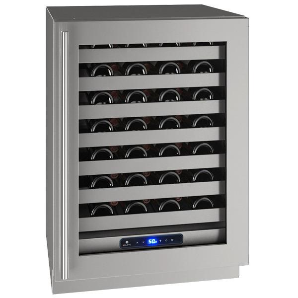 U-Line UHWC524SG41A Hwc524 24" Wine Refrigerator With Stainless Frame Finish and Right-hand Hinge Door Swing and Lock (115 V/60 Hz)