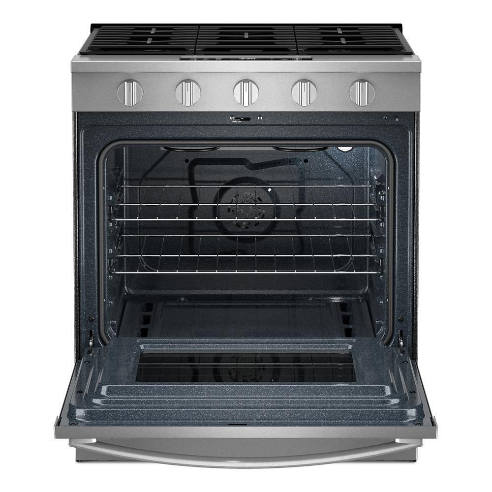 Whirlpool WSGS5030SZ 30-inch Gas Smart Range with Air Cooking Technology