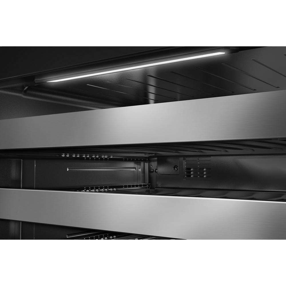 Kitchenaid KUWL324SSB 24" Undercounter Wine Cellar with Full-Extension Metal-Front Racks