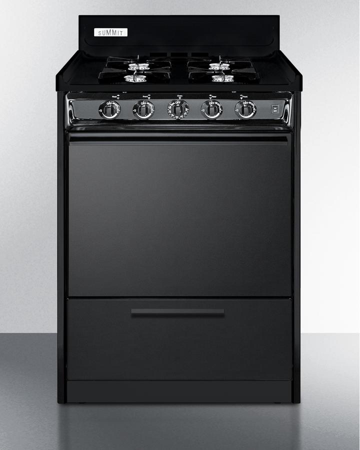 Summit TNM6107C 24" Wide Gas Range, Open Burners