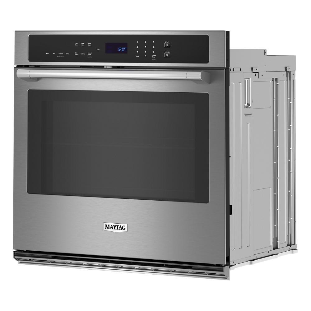 Maytag MOES6027LZ 27-inch Single Wall Oven with Air Fry and Basket - 4.3 cu. ft.