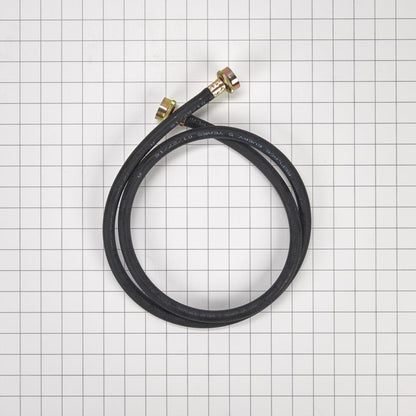 Kitchenaid W10782875 5' Black rubber washer fill hoses with two female connections and 3 washers
