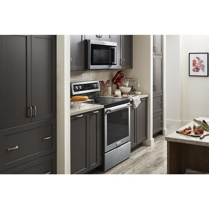 Kitchenaid KFEG504KPS 30-Inch 5 Element Electric Convection Range with PrintShield™ Finish