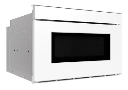 SMD2479MW Sharp 24 in. 1.2 cu. ft. Deco Series Built-In Smart Microwave Drawer™ Oven with Easy Wave Open in White
