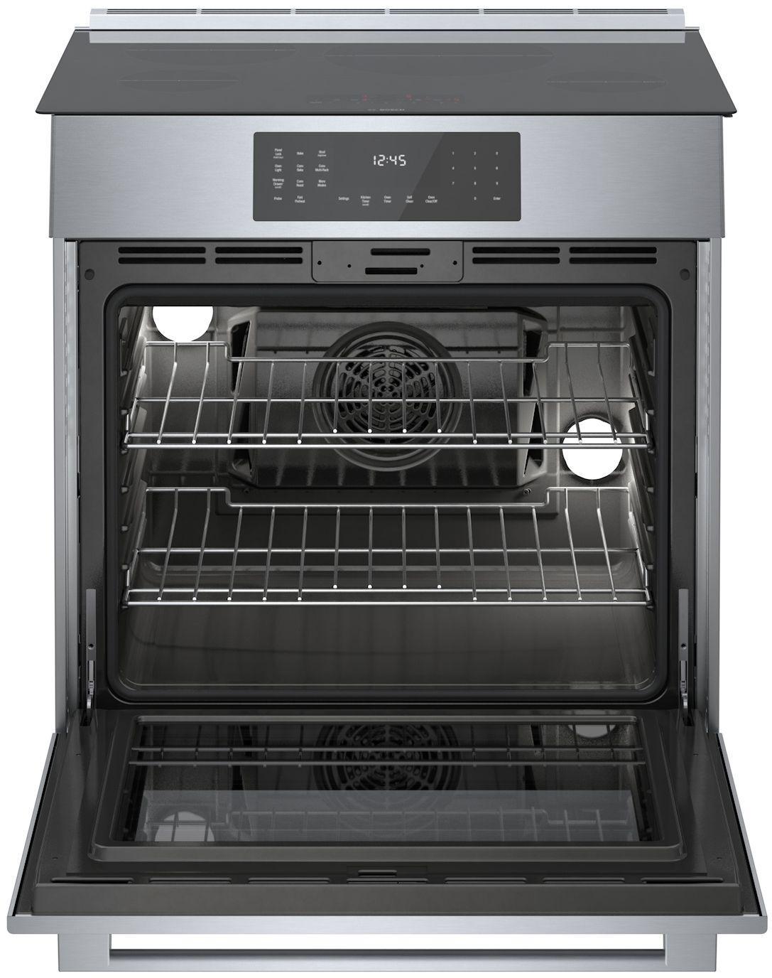Bosch HII8057U 800 Series, Induction slide-in range, 30'', Stainless steel